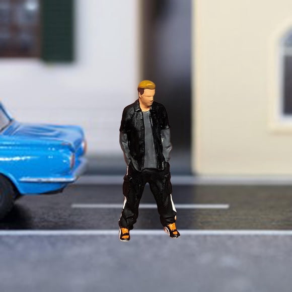 Figura de Personas a Escala 1/64 Perfecl Mini Figura de Caballero Gris Oscuro