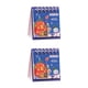 thumbnail image 3 of Kearding Calendario de escritorio navideño Regalo de Navidad preferido Color brillante e impresión clara Papel práctico azul azul 2Conjunto, 3 of 6