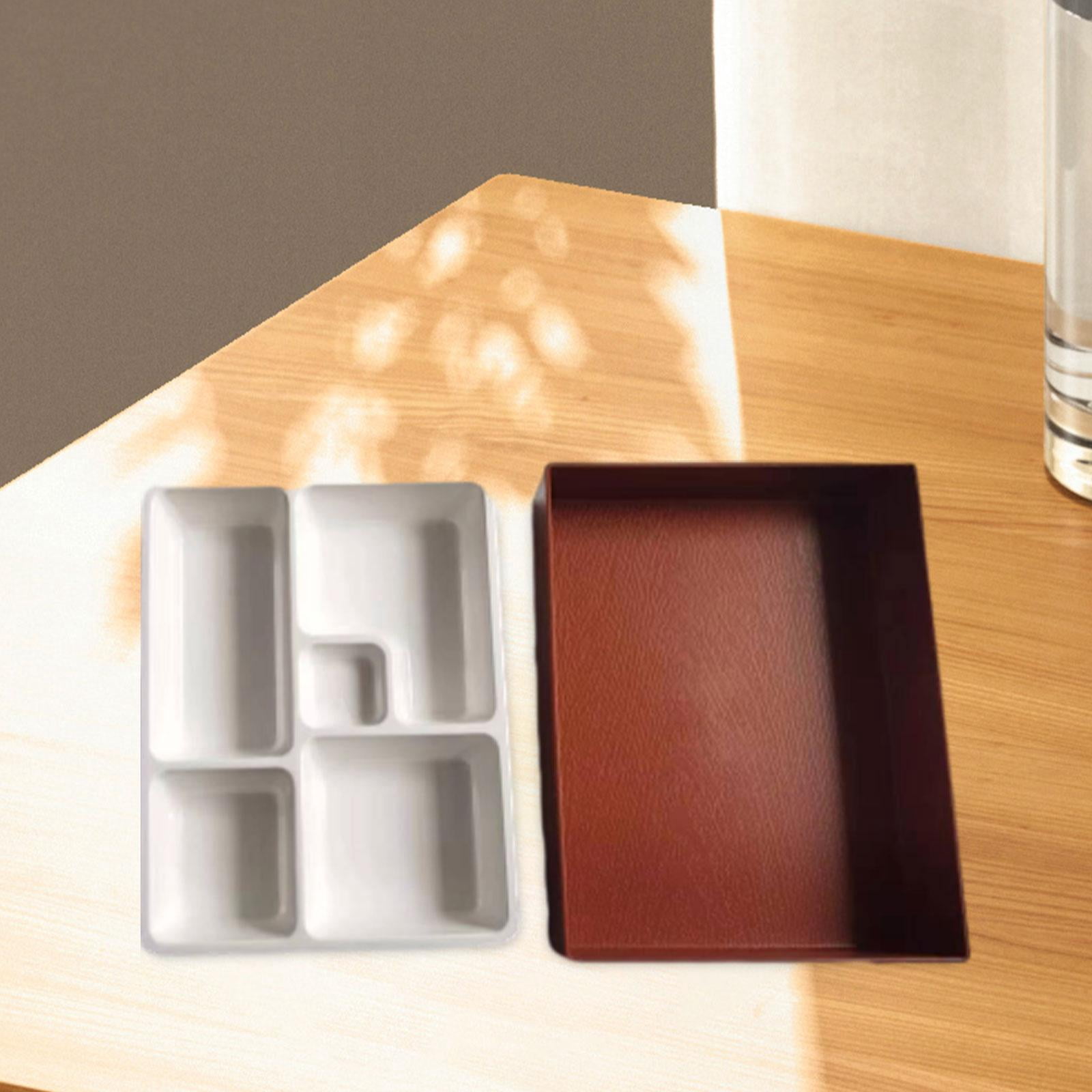 Fiocias Japanese Bento Box Stackable Lunch Bento Box Traditional Japanese Sushi Tray for 5 grids