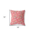 thumbnail image 2 of 18â€ Salmon Red Roses Indoor Outdoor Throw Pillow, 2 of 4