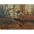 thumbnail image 2 of Édouard Vuillard 14x11 Gold Ornate Wood Frame and Double Matted Museum Art Print Titled - The Conduct in Front of the Window (1910), 2 of 4