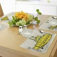 thumbnail image 4 of Ambesonne Yellow Submarine Place Mats Set of 4, Grunge Style, Standard Size, Grey Yellow Blue, 4 of 6