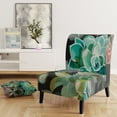 thumbnail image 5 of Designart "Floral Succulents" Upholstered Traditional Accent Chair - Arm Chair, 5 of 5