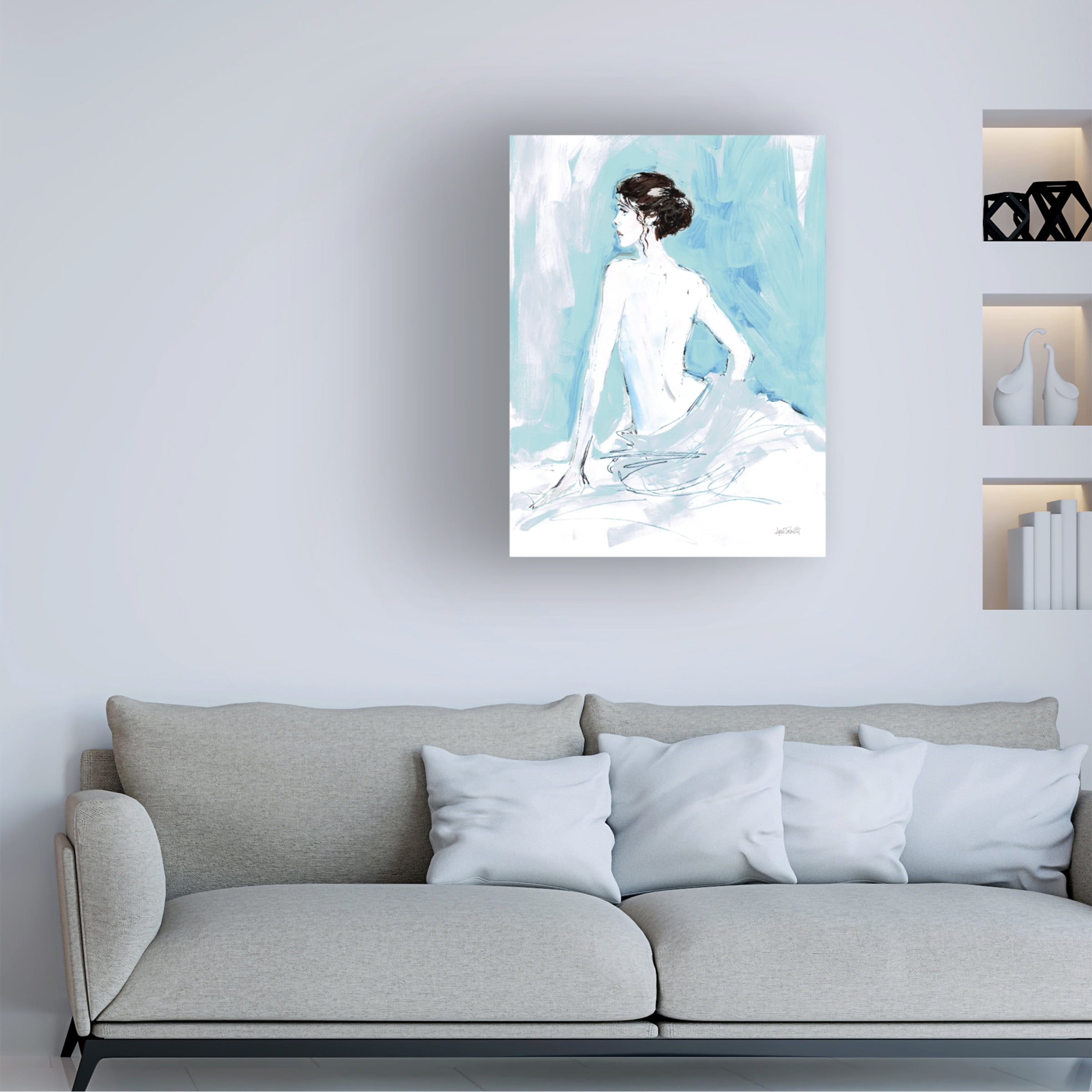 Trademark Fine Art 'Nude II' Canvas Art by Anne Tavoletti