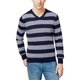 thumbnail image 1 of Tommy Hilfiger Mens Carrington Striped V Pullover Suéter, Azul, XX-Large, 1 of 1