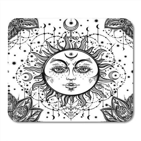 Nudecor Beautiful Floral Paisley Sun Face Medallion Pattern Ethnic And Detailed Henna Style Fabrics Coloring Book Mousepad Mouse Pad Mouse Mat 9x10 Inch Walmart Canada