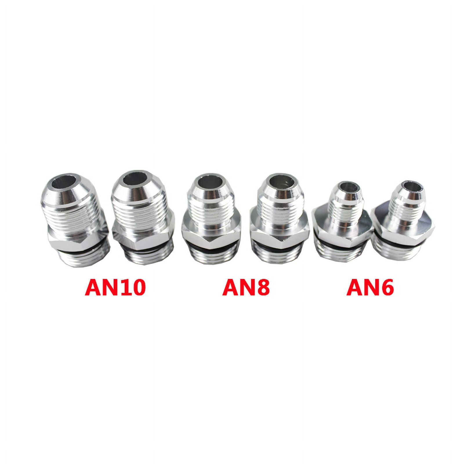 Gold-Aluminum High Flow Fuel Filter with 100 Micron 152 Performance High Pressure Steel with 3 Fittings RS-FP002