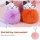 thumbnail image 3 of Cateissary Fuzzy Ball Llavero Encantadores Llaveros Multifuncional Conveniente Adorable Multi-colores Llaveros Mujeres Negro 4cm Artesanía Rosa 6cm Cateissary HA059936-24, 3 of 6