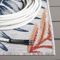thumbnail image 4 of SAFAVIEH Cabana Jane Botanical Indoor/Outdoor Area Rug, Grey/Rust, 8' x 10', 4 of 17
