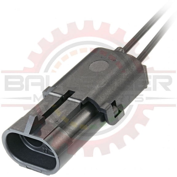 Ballenger Motorsports - Compatible with GM Delphi / Packard 2 Way Weatherpack Receptacle Connector Pigtail - Black