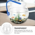 thumbnail image 2 of WHAMVOX 2Ensemble Mini Aquarium pour Poissons Rouges avec Pot de Plante Aquatique Transparent, 2 of 8