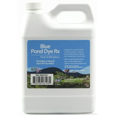 Blue Lake and Pond Dye - 1 Gallon, Fish Safe, Clears Muddy Water ...