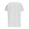 thumbnail image 5 of Lenpel Summer Tops for Women Fashion Asymmetrical Neck Short Sleeve Printed Casual T-Shirts Tunic Tee Blouses, 5 of 6