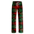 thumbnail image 5 of Adult Fashionable Loose Christmas Printed Casual Pants, Loungewear Sleep Pants with Drawstring Elastic Waist for Home and Comfortable Wear,Dark Green,XL, 5 of 5