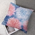 thumbnail image 7 of BANET Pink Blue Flowers Pillowcase for Hair and Skin, Pillow Cases Cover Hidden Zipper, Hypoallergenic Pillow Cases Set of 2 24x24in, 7 of 7