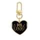 thumbnail image 1 of Mi amor el oro cotizacion handwrite Llavero de metal en forma de corazón dorado, 1 of 3