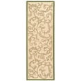 thumbnail image 2 of Safavieh Courtyard Kevin Floral Indoor/Outdoor Runner Rug, Natural/Olive, 2'3" x 10', 2 of 7