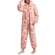 thumbnail image 3 of Mono con capucha borrosa ropa de dormir lindo estampado animal cálido manga larga pantalones largos pijamas de lana mono para mujeres hombres, 3 of 6