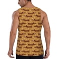 thumbnail image 3 of Bixox Dachshund Dog Puppy Pattern Men's Gym Tank Tops Workout Sleeveless T-Shirts Athletic Muscle Tank Training Bodybuilding Shirts,S-4XL, 3 of 7