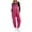 Hot Pink, variant on Women's Brushed Bib Overalls Adjustable Suspenders Winter Ski Pants