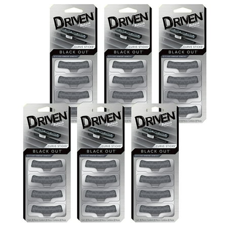 ! 82207 Black Out Curve Vent Stick, 6 Pack, (4 Per Pack), Bold styling and powerful scent performance By Refresh Your