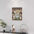 thumbnail image 2 of Vintage Coffee Tea Cup Flower Kitchen Decor Wall Art God Says You Are Rustic Cross Coffee Tea Sign Pictures Wall Decor Christian Canvas Painting Prints Artwork Framed for Coffee Tea Bar Cafe 12"x16", 2 of 6