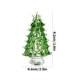 thumbnail image 3 of Viflosae Christmas Decor Mini Christmas Tree Glass Ornaments Small Glass Christmas Tree Christmas Dollhouse Miniature Mini Winter Figurines For Crafts Holiday Xmas Party Decor Chri Deals, 3 of 7