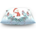 thumbnail image 4 of GZHJMY Christmas Snowman Throw Pillow Cover 20 x 20 Inch, Soft Square Cushion Case for Home Couch Sofa Bedroom Car Farmhouse Decor Home Decor, 4 of 7