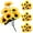 Yellow, variant on Leaveforme 30cm Artificial Silk Yellow Sunflowers Home Decor Bouquet (4 Count)