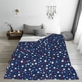 thumbnail image 5 of Honeii Colorful Stars Print Fleece Blanket - Throw Blanket for Bed, Sofa, Couch, Camping, and Travel , Microplush Ultra Soft Warm Blanket-60"x50", 5 of 7