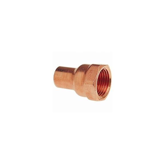 NIBCO Copper Fitting Adapter 603-2 - Female Thread, Smooth Finish - 1 In.