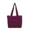 thumbnail image 3 of Nueva bolsa de mano de material de algodón para mujeres, estudiantes universitarias, bolsas de lona, bolso de mano de nailon, 3 of 5