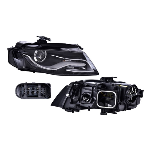 Faro A4 2009 A 2012 Audi Der Eléctrico C/Motor P/Foco Xenón C/Leds DEPO .