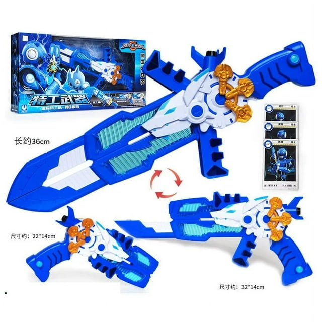 Jouets d'Épée de Transformation Mini Force à Modes Multiples Figurines d'Action MiniForce X Arme de Déformation Pistolet Jouet Enfants B1 Sans Boîte