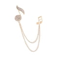 thumbnail image 4 of Broche de pin,Broche de estrella para hombre Alfileres de diamantes de imitación decorativos,Broche de cadena Alfileres Broches de boda Pin premium,Broche de cadena colgante, 4 of 8