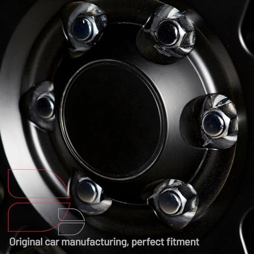 SPBTAR 12mmx1.5 Spline Lug Nuts,20pcs Silver Chrome M12x1.5 Lug Nuts Closed End Cone Seat Bulge Lug Nut for Aftermarket Wheels and One Black Spline Lug Nut Socket, Set of 20+1 Tuner Socket