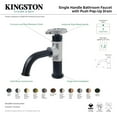 thumbnail image 4 of Kingston Brass KS2820RX Belknap One-Handle Single-Hole Bathroom Faucet with Push Pop-Up Drain, Matte Black, 4 of 4