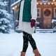 thumbnail image 3 of Guardurnaity Leggings elásticos de poliéster con diseño de copos de nieve para celebrar la Navidad, ideales para Navidad y yoga. Prendas para la parte inferior del cuerpo SG, 3 of 6