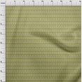 thumbnail image 4 of oneOone Georgette Viscose Olive Green Fabric Geometric Craft Projects Decor Fabric Printed By The Yard 42 Inch Wide, 4 of 4