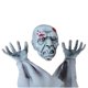 thumbnail image 2 of Estacas de esqueleto de Halloween, estatua de mano de esqueleto de terror, accesorios de decoración para Halloween, 2 of 3