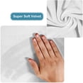 thumbnail image 4 of Gostoto Velvet Stretch Round Ottoman Slipcover Footrest Protector Ottoman Cover(Size: S/M/L), 4 of 5