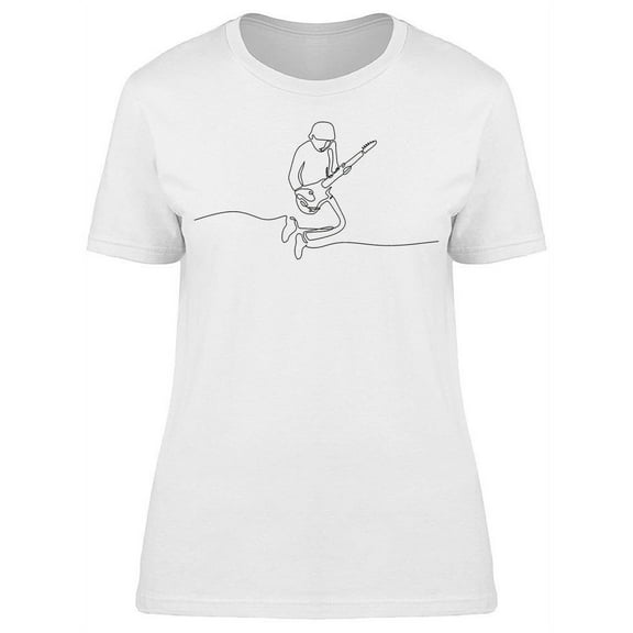 Pasonate Guitar Player  T-Shirt Women -Image by Shutterstock, Female x-Large
