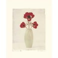 thumbnail image 3 of Melious, Amy 12x14 Black Modern Framed Museum Art Print Titled - Red Anemones IV, 3 of 5