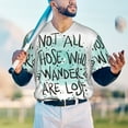 thumbnail image 6 of Balery Not All Who Wander Are Lost1 Baseball Jersey for Men Casual Button Down Shirts Short Sleeve Active Team Sports Uniform-Small, 6 of 9