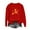 Red-Halloween Shirts, variant on Inverlee Halloween Sweatshirts Women Plus Size Pumpkin Ghost Print T-shirt Work Crewneck Sweatshirt Long Sleeve Tunic Pullover Tops Halloween Clothes