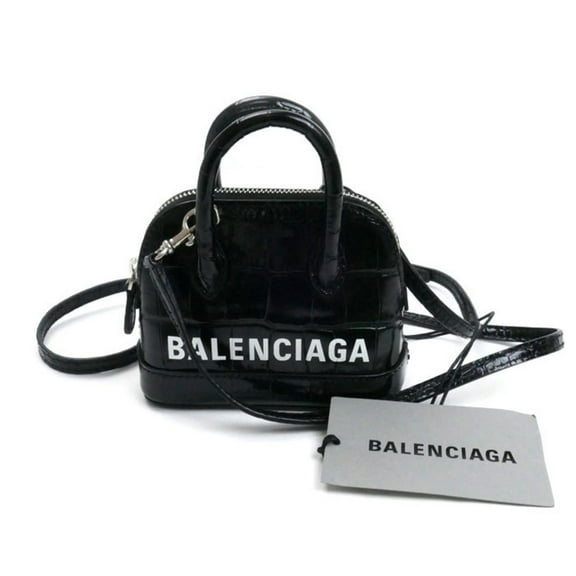 Pre-Owned BALENCIAGA Ville Top Hand Mini Shoulder 2Way Bag Black 639756 Women's (Good)