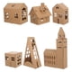 thumbnail image 1 of 6 casas de cartón para niños: Construcción de cabañas en miniatura con cartón - Modelo de cabaña de papel para manualidades y colorear., 1 of 8