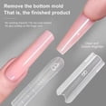 thumbnail image 6 of 280Pcs Sandwich Nail Dual Forms Kit, Long Coffin Nail Molds for Quick Extensions, Clear Plastic Reusable Forms for Nail Gel Acrylic Salon DIY Nail Art Tools, 6 of 9