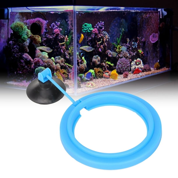 Aquarium Floating Feeding Ring, Betta Fish Accessories Food Floating  Prevention Fish Ring Feeder Plastic For Feeding Flake Foods Blue 