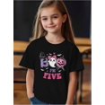 thumbnail image 1 of Groovy Halloween Boo I'm Five Year 5th Birthday T-Shirt, 180g, 's Holiday Outfit, Halloween Party Wear, Groovy Graphic Tee, Spooky Cute Top, Durable 's Clothing, Soft Knit Fabric, Graphic Print Tee,, 1 of 6